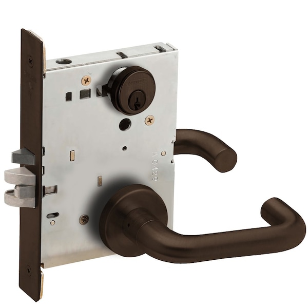 Schlage Grade 1 Entrance Office with Auto Unlocking Mortise Lock, Conventional Cylinder, S123 Keyway, 03 Lev L9056P 03A 613 - main